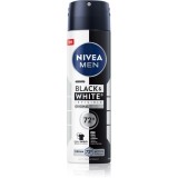 NIVEA MEN Invisible Black &amp; White spray anti-perspirant pentru barbati 150 ml