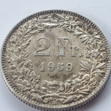 Elveția 2 francs / franci 1959 argint, Europa