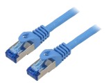 Cablul patch S/FTP 6a CCA LSZH albastru 5m 26AWG