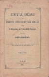 1445SPN Statutul organic al Bisericii greco-orientale rom&acirc;ne din Ungaria și Transilvania, 1907, Tiparul tipografiei arhidiecezane, Sibiu