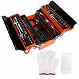 Trusa scule profesionala metalica rabatabila 5 nivele 168 piese Cr-V Breckner Germany
