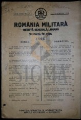 REVISTA ROMANIA MILITARA, , OCTOMBRIE 1938 foto
