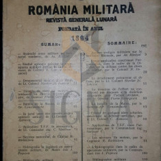 REVISTA ROMANIA MILITARA, , OCTOMBRIE 1938