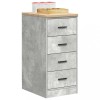 VidaXL Dulap depozitare garaj Beton Gri 40x51x85 cm lemn masiv de pin