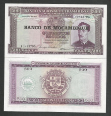 MOZAMBIC / MOZAMBIQUE 500 ESCUDOS 1967 UNC [1] P-110a.1 , necirculata foto