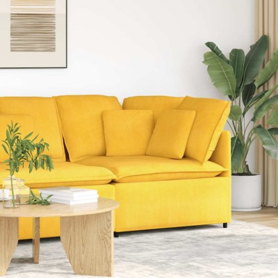 vidaXL Modul modular de colț pentru canapea cu perne 100 cm foto