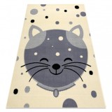 Covor BCF Flash Kitten 3998 - Kitty cremă / gri, 200x300 cm
