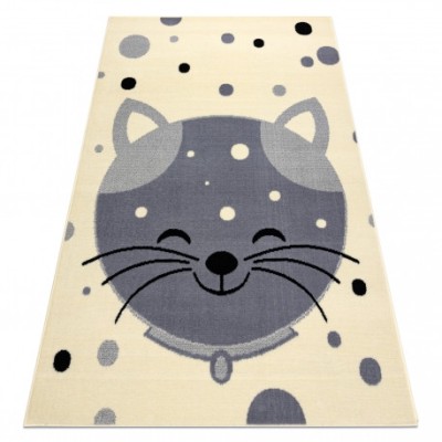 Covor BCF Flash Kitten 3998 - Kitty cremă / gri, 160x220 cm foto