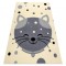 Covor BCF Flash Kitten 3998 - Kitty cremă / gri, 200x300 cm
