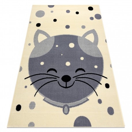 Covor BCF Flash Kitten 3998 - Kitty cremă / gri, 160x220 cm