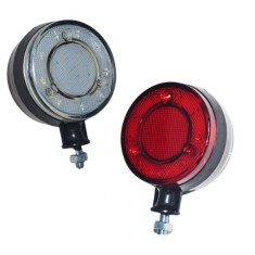 Lumina laterala cu LED-uri, marker pentru oglinda, rosu-alb, 12-24V, pentru masini, autobuze, camioane, remorci, caravane, rulote, ATV-uri si altele