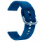 Curea din silicon compatibila cu Lg G Watch W100, Telescoape QR, 22mm, Cobalt Blue