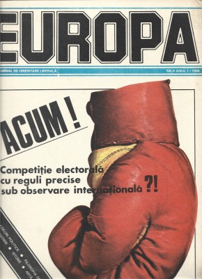 Europa Saltamanal de orientare liberala nr.6 anul 1 /1990 foto