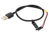 Cablu USB A 1pin x2 0,3m Negru 22AWG DELOCK 85402