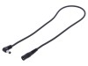 Cablu DC 5,5/2,1 Soclu la 5,5/2,5 Mufă Unghi Negru 1x1mm2, WEST POL