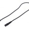 Cablu DC 5,5/2,1 Soclu la 5,5/2,5 Mufă Unghi Negru 1x1mm2