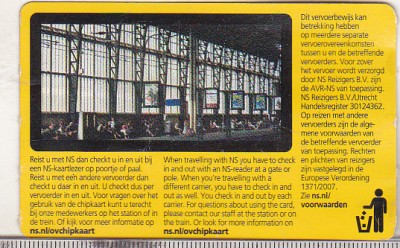 bnk div Bilet de tren - Olanda foto