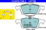 ATE 13.0470-7195.2 ATE Ceramic set placute frana,frana disc