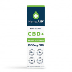 Ulei de canepa cu 1000mg CBD 500mg CBDA 500mg CBGA, 10ml, HempAID