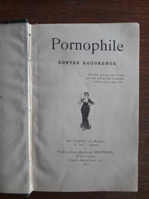 Pornophile - Contes Saugrenus 1885 (Erotica) / R3P2F foto