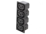 Conector de alimentare AC 250VAC 10A 1,5mm.