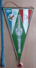 Fanion pentru căpitanii echipei Dinamo Minsk - Dinamo București 1984