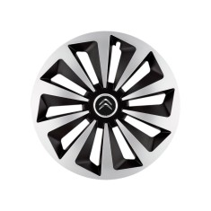 Set 4 capace roti Fox Gri-Negru R14 Compatibil Cu Citroen