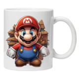Cana alba personalizata &quot;Super Mario&quot;, INOVATIX&reg;️. 330ml, Oem