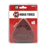 Set hartie abraziva pentru ferăstrău oscilant de 3 1/2 &quot;/ 93mm, HAKA TOOLS, HKR-01-077