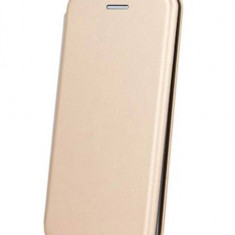 Husa de protectie tip carte pentru OPPO A78 5G, Inchidere magnetica, Auriu