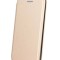 Husa de protectie tip carte pentru Samsung Galaxy A05, Inchidere magnetica, Auriu