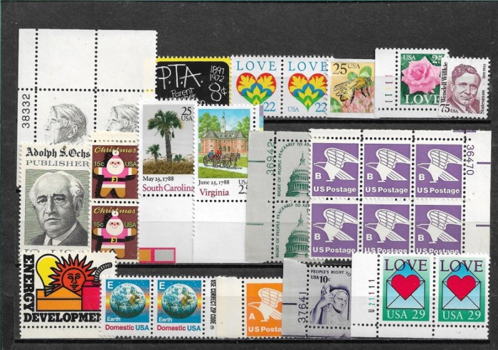 C5397 - lot tombre nestampilate MNH Statele Unite