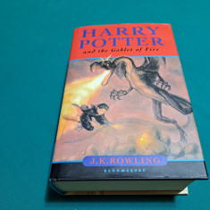 HARRY POTTER AND THE GOBLET OF FIRE / J.K. ROWLING / PRIMA EDIȚIE / 2000 *