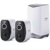 Sistem de supraveghere video wireless Baseus Security N1 HomeStation + 2 camere, 2K HD, Advanced AI Smart Detection , Night Vision, Baterie 7800 mAh,