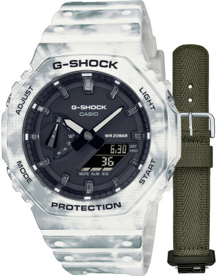 Ceas Barbati, Casio G-Shock, Classic GAE GAE-2100GC-7AER, Set cu Cadran si Bratara suplimentara - Marime universala foto