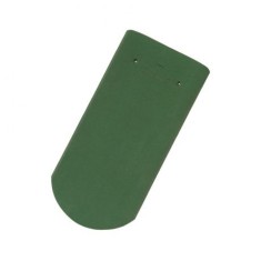 Tiglele ceramice Tondach Solzi cu taietura semicirculara verde inchis foto