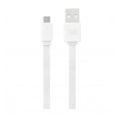 TNB FLAT MICRO USB CABLE 30CM - WHITE &amp;quot;CBMUSB03WH&amp;quot; (timbru verde 0.08 lei) foto