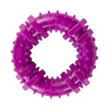 Jucarie pentru caini, forma de Inel cu Tepi, 9 cm, mov