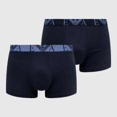 Emporio Armani Underwear boxeri 3-pack barbati, culoarea albastru marin