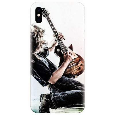 Husa silicon pentru Apple Iphone X, Rock Star foto