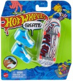 Set mini placa skateboard cu pantofi, Hot Wheels, HNG42