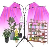 Lampa UV pentru cresterea plantelor pentru interior cu 4 brate reglabile Gardlov, lumina LED, 3 Moduri, 9 trepte intensitate