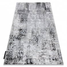Covor DE LUXE modern 2081 ornament vintage - structural cremă / gri, 200x290 cm