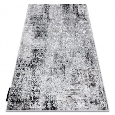 Covor DE LUXE modern 2081 ornament vintage - structural cremă / gri, 120x170 cm foto