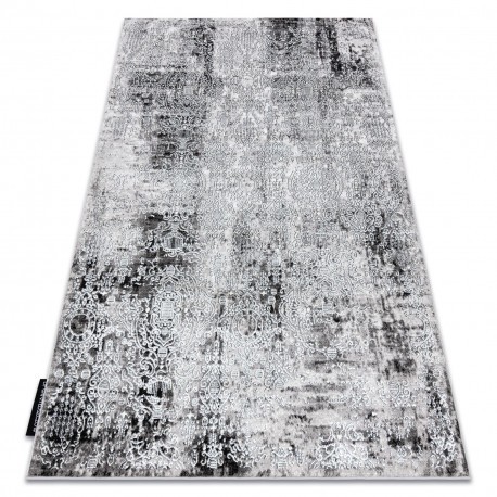 Covor DE LUXE modern 2081 ornament vintage - structural cremă / gri, 120x170 cm