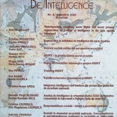 REVISTA ROMÂNĂ DE STUDII DE INTELLIGENCE, nr. 4/2010, nr. 1-2/2009