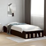 VidaXL Cadru de pat, negru, 90x190 cm, lemn prelucrat 3280616
