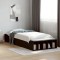 vidaXL Cadru de pat, negru, 90x190 cm, lemn prelucrat 3280616