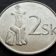 Moneda 2 COROANE - SLOVACIA, anul 1993 * cod 235 B