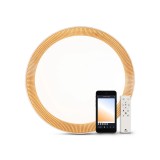 Plafoniera Smart Gold Ring 36W lumina calda LC 3000K-6500K IP20